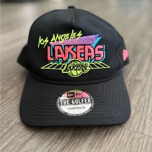 NBA Lakers New Era Black Snapback Hat